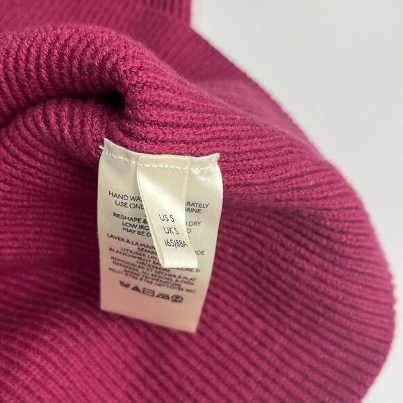 Free People Womens Sweater Softly Structured Tunic Turtleneck Berry Crush Small - Picture 11 of 13